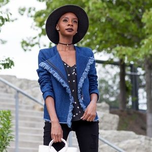 Ag Adriano Goldschmied Jackets & Coats - Frayed Denim Jacket Ag Adriano Goldschmied Jackets & Coats - Frayed Denim Jacket